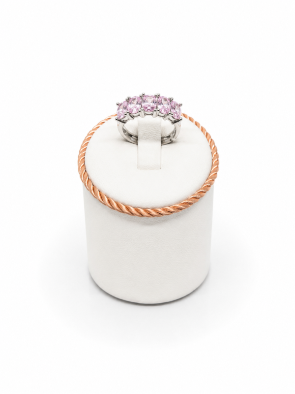 11 Anello Mabina in argento 925 con zirconi rosa