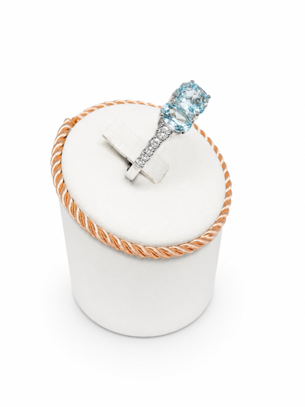 Anello Trilogy Acquamarina