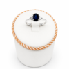 Anello zaffiro blu Giorgio Visconti