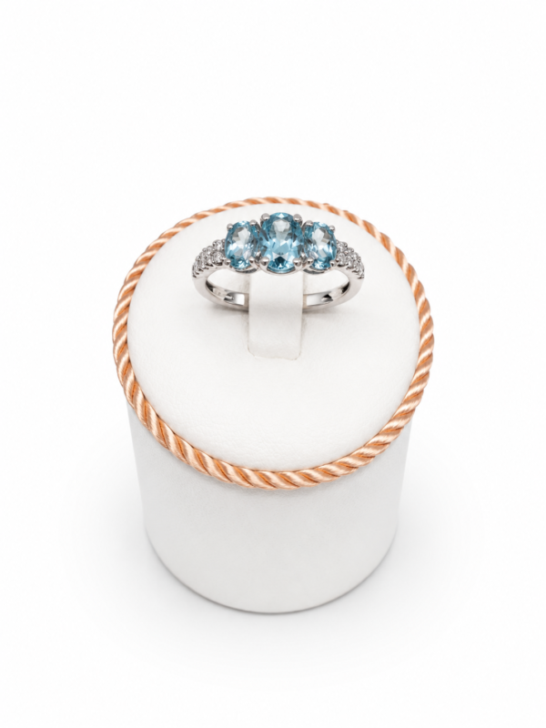 Anello Trilogy Acquamarina