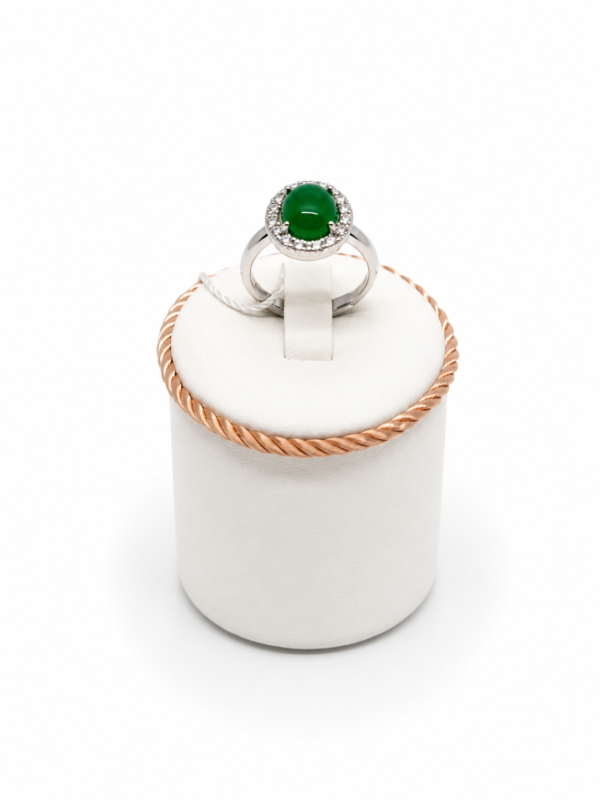 anello agata Anello Mabina in argento 925 con agata verde