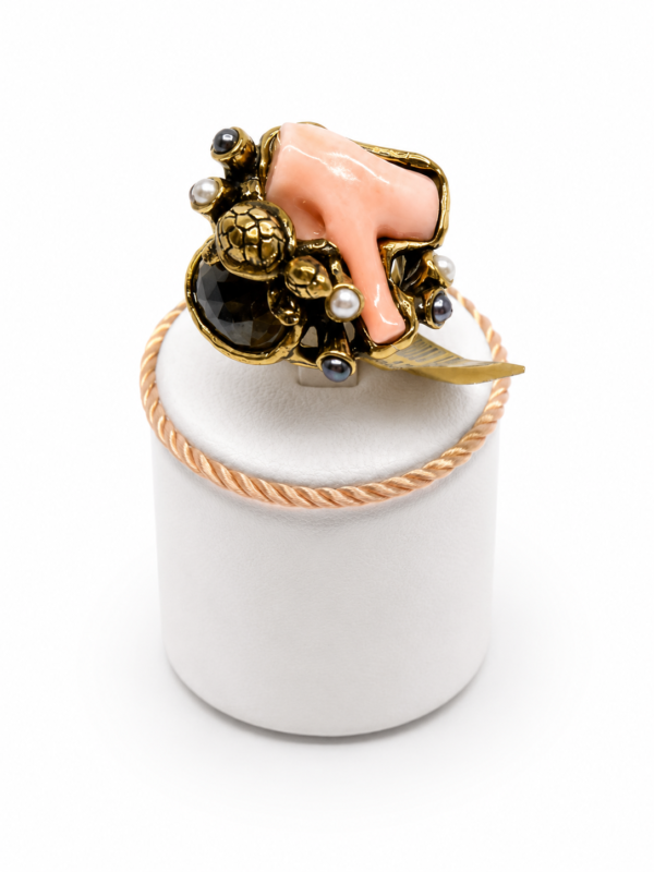 anello corallo Anello corallo rosa Alcozer