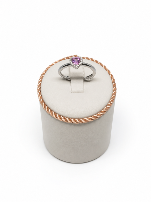 anello cuore Anello Mabina cuore rosa in argento 925
