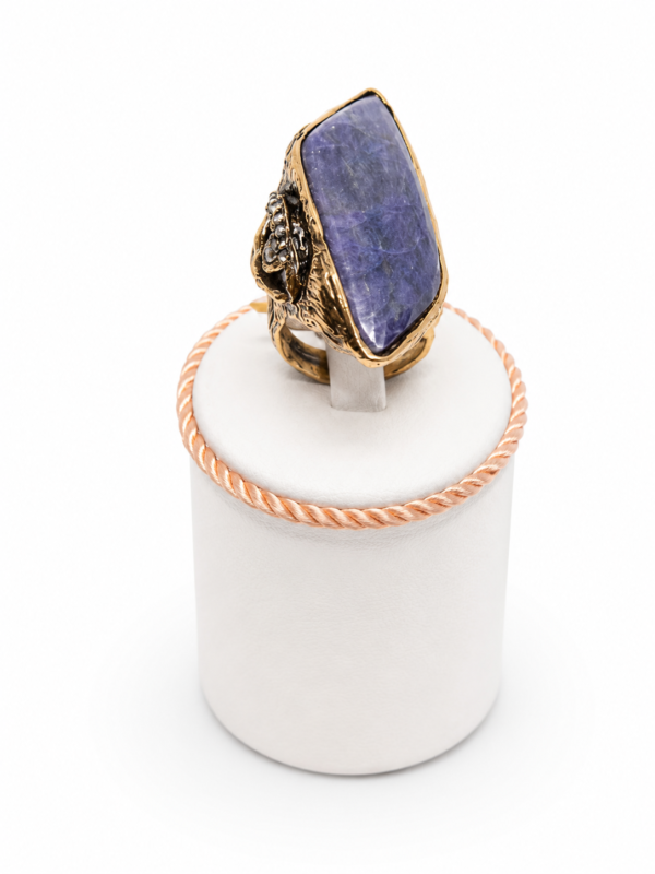 anello occhio Anello Alcozer con lapislazzulo