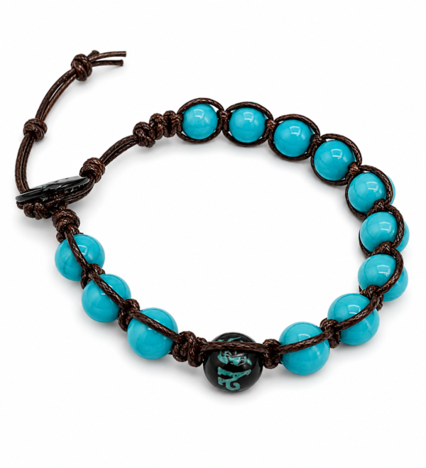 azzurro Bracciale Tamashii green water 5 elements