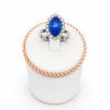 Anello tripletta zaffiro blu