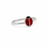 coccinella1 Anello bimba coccinella in argento