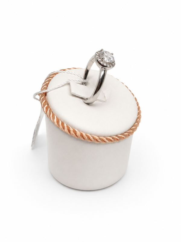 Anello solitario Mabina argento 925