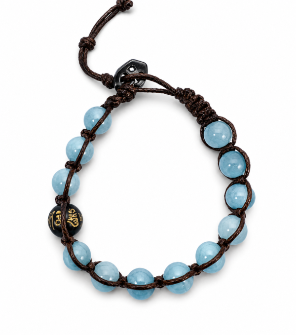skyblue Bracciale Tamashii agata sky blue 5 elements