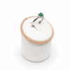 smeraldo11 Anello cuore verde Mabina argento 925
