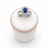 zaffiroblu Anello Mabina con zaffiro blu in argento 925