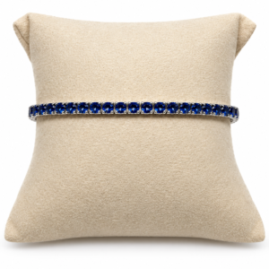 Bracciale tennis zaffiri blu